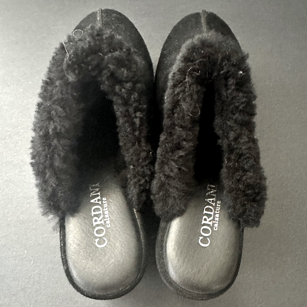 Cordani calzature Sheepskin Lined Platform Wedge